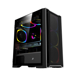 Кутия за компютър 1stPlayer Case mATX - TRILOBITE T4 Mesh Black