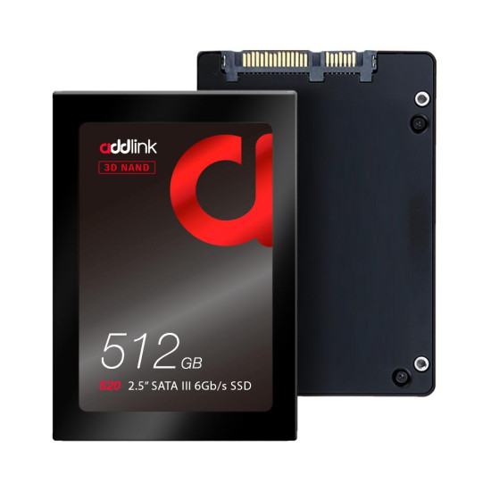 Вътрешен SSD диск Addlink S20 512GB - SATA3 3D Nand 550/500 MB/s