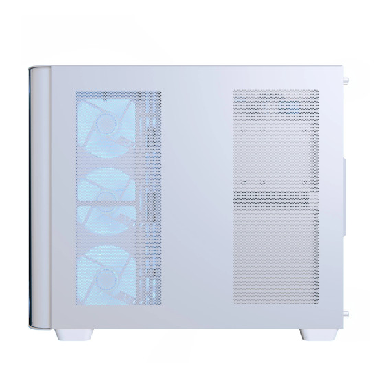 Кутия за компютър AeroCool P500C, Mid-Tower, Dual Chamber, 4 ARGB, ATX, Micro-ATX, Mini-ITX, White