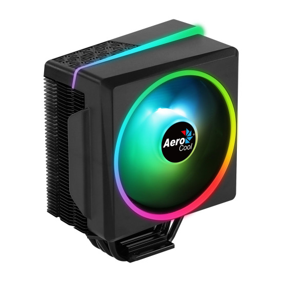 Охладител за процесор AeroCool CPU Cooler - Cylon 4F BLACK aRGB PWM - ACTC-CL30420.01