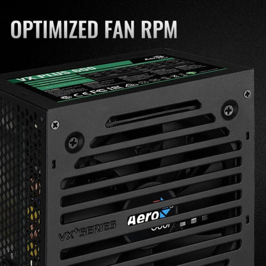 Захранване AeroCool PSU VX PLUS STEALTH 600W - ACPN-VS60AEY.12