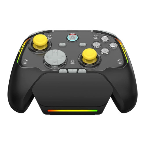Безжичен контролер Ajazz Gamepad Set GP100 NS - Hall Effect, 1000Hz, Wireless, Bluetooth, 1000Hz - Black, Gray, Yellow