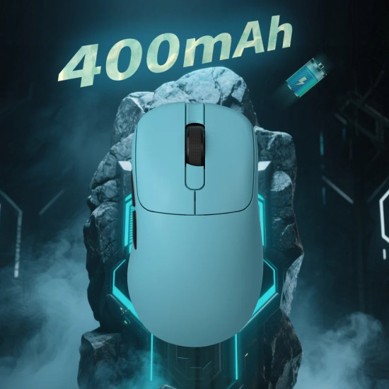 Безжична мишка Ajazz AJ179 APEX - Wireless Gaming Mouse - 8K, Magnetic Charging Dock, Black
