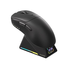 Безжична мишка Ajazz AJ179 APEX - Wireless Gaming Mouse - 8K, Magnetic Charging Dock, Black
