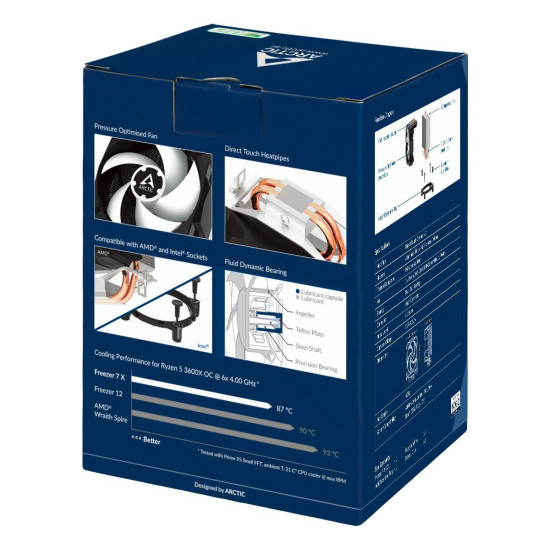 Охладител за процесор Arctic Freezer 7X - LGA1700/1200/AM4