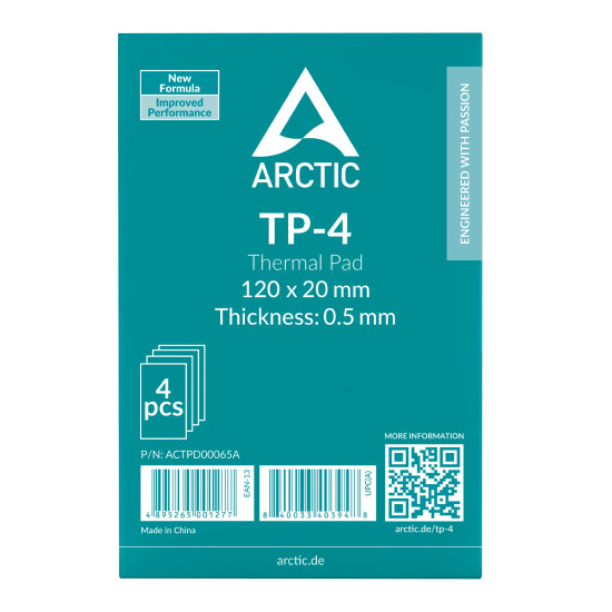 Термопад Arctic Thermal pad TP-4 120x20mm, 0.5mm - 4 Pack