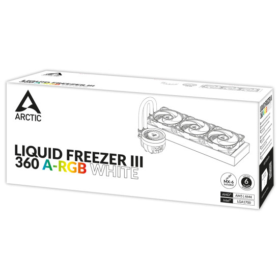 Водно охлаждане Arctic Liquid Freezer III 360 A-RGB White