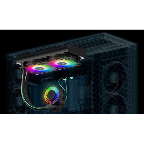Водно охлаждане ARCTIC Liquid Freezer III Pro 280, ARGB, Black
