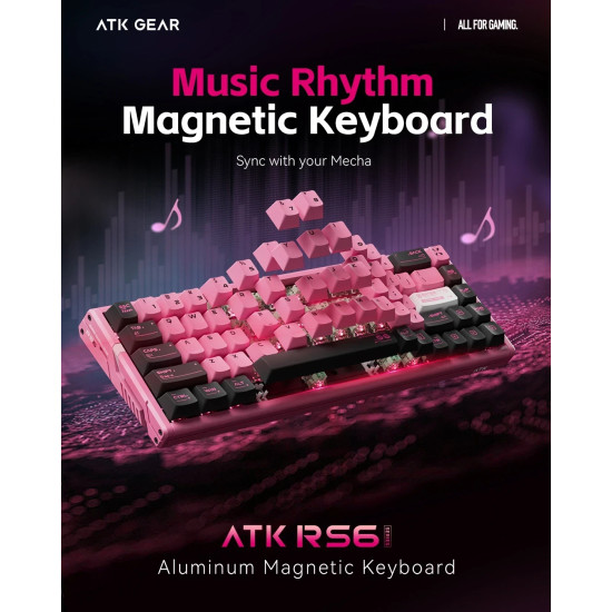 Клавиатура ATK RS6 Ultra - 8K, TTC RGB Magneto [Linear] - Night Hunter