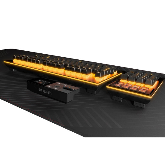 Клавиатура be quiet! Dark Mount BT001US, Mechanical, Silent Linear Switches, Hot-Swappable, RGB, USB, Black