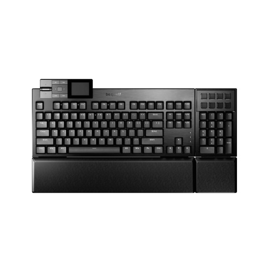 Клавиатура be quiet! Dark Mount BT001US, Mechanical, Silent Linear Switches, Hot-Swappable, RGB, USB, Black