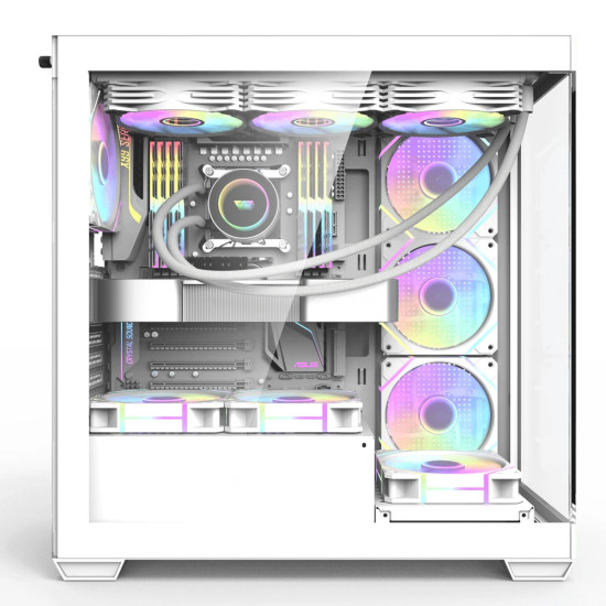 Кутия за компютър Darkflash Case ATX - DS900 White - USB-C