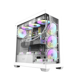 Кутия за компютър Darkflash Case ATX - DS900 White - USB-C