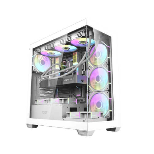 Кутия за компютър Darkflash Case ATX - DS900 White - USB-C