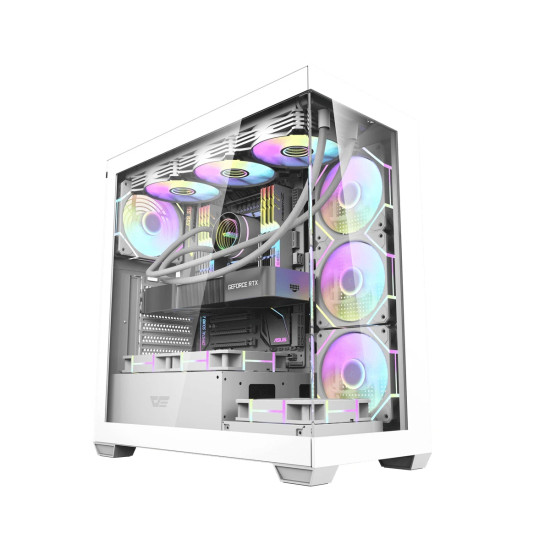 Кутия за компютър Darkflash Case ATX - DS900 White - USB-C