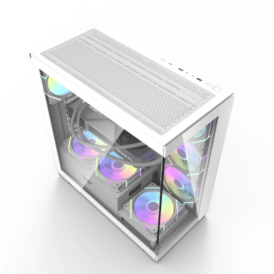 Кутия за компютър Darkflash Case ATX - DS900 White - USB-C