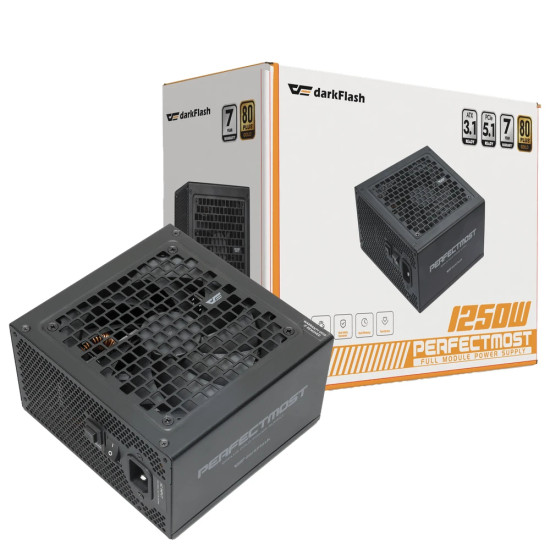Захранване DarkFlash ATX-31, 1250W Gold, Full Modular, PCIe 5.1, PMT1250-A3