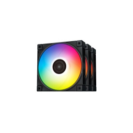 Комплект вентилатори DeepCool Fan Pack 3-in-1 3x120mm - FC120 Black, Addressable RGB