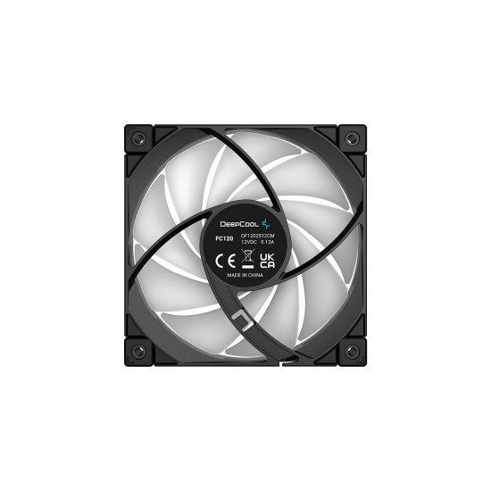 Комплект вентилатори DeepCool Fan Pack 3-in-1 3x120mm - FC120 Black, Addressable RGB