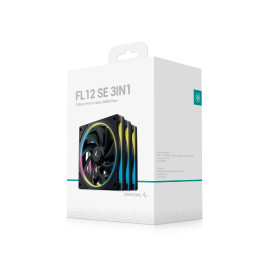Комплект вентилатори DeepCool Fan Pack 3-in-1 3x120mm - FL12 SE 3IN1 - Luminous Halo ARGB