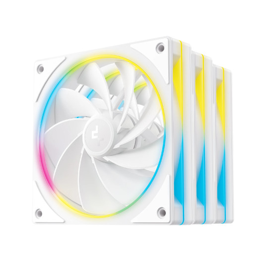 Комплект вентилатори DeepCool Fan Pack 3-in-1 3x120mm - FL12R SE White, Reverse, Addressable RGB Комплект вентилатори DeepCool Fan Pack 3-in-1 3x120mm - FL12R SE White, Reverse, Addressable RGB
