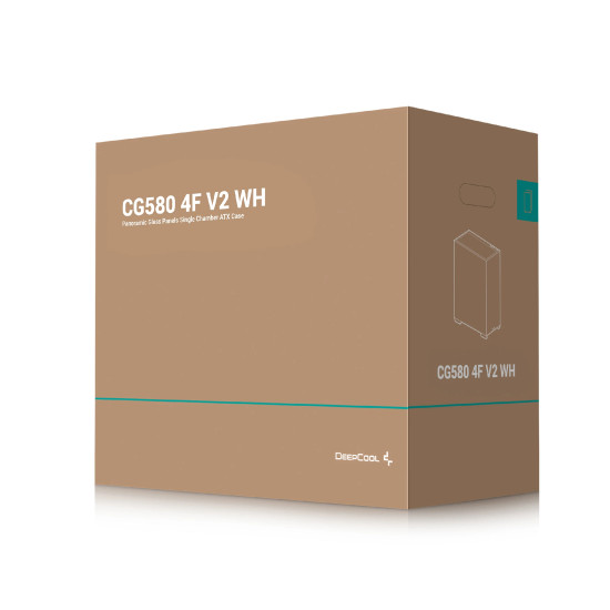 Кутия за компютър DeepCool Case ATX - CG580 4F WH V2