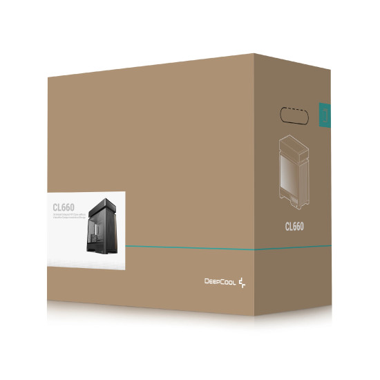 Кутия за компютър DeepCool Case ATX - CL660 - Modular Split-Chamber, 2 ARGB fans