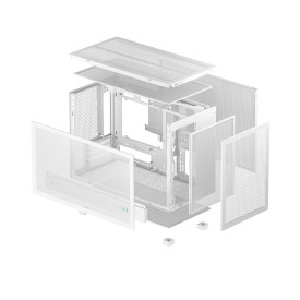 Кутия за компютър DeepCool Case mATX - CH260, White