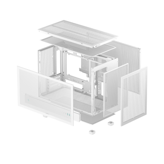 Кутия за компютър DeepCool Case mATX - CH260, White