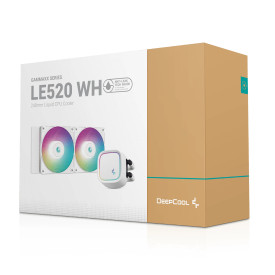 Водно охлаждане DeepCool Water Cooling LE520 White - Addressable RGB - LGA1700/AM5