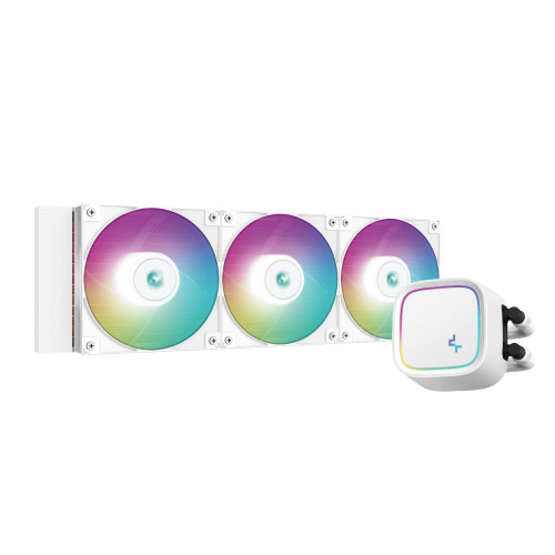 Водно охлаждане DeepCool Water Cooling LE720 White - Addressable RGB - LGA1700/AM5