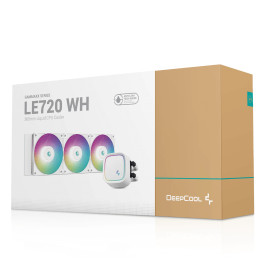 Водно охлаждане DeepCool Water Cooling LE720 White - Addressable RGB - LGA1700/AM5