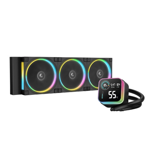 Водно охлаждане DeepCool Water Cooling LQ360 ULTRA ARGB - LCD Screen