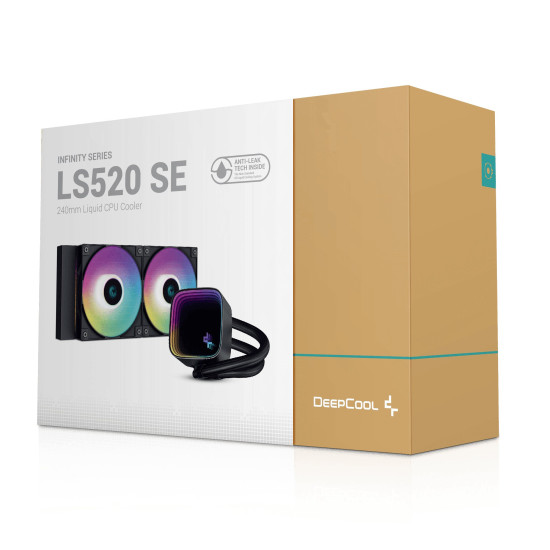 Водно охлаждане DeepCool Water Cooling LS520 SE - Addressable RGB, Infinity mirror design - LGA1700/AM5
