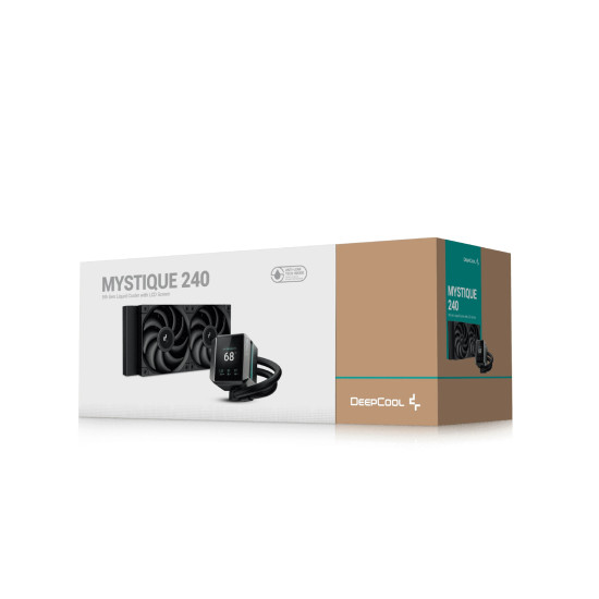 Водно охлаждане DeepCool Water Cooling MYSTIQUE 240 - LCD Screen, A-RGB