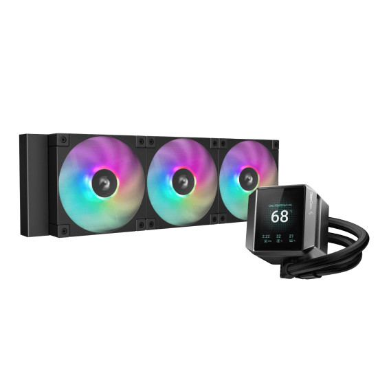 Водно охлаждане DeepCool Water Cooling MYSTIQUE 360 ARGB - LCD Screen Водно охлаждане DeepCool Water Cooling MYSTIQUE 360 ARGB - LCD Screen