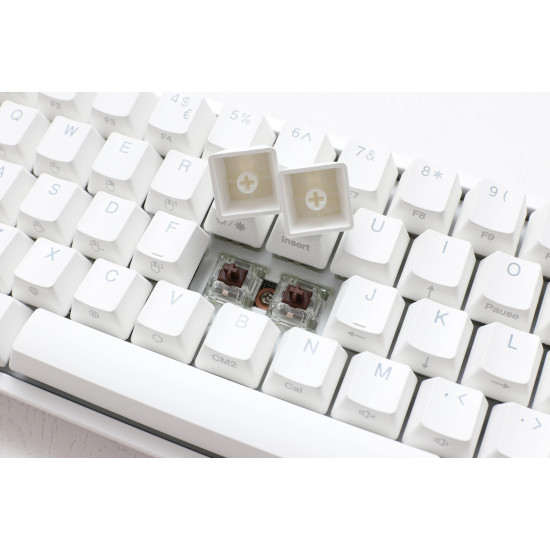 Клавиатура Ducky DKON2061ST KUSPDWWTK2, USB, RGB, Kailh Box Brown, White