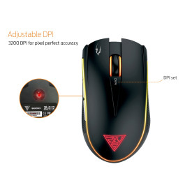 Геймърски комплект Gamdias Gaming Mouse - ZEUS E2 OPTICAL + PAD NYX E1 - 3200dpi, backlight