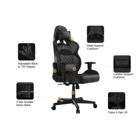 Геймърски стол Gamdias Gaming Chair - ZELUS E1 L Black
