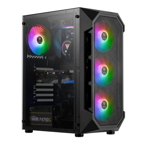 Кутия за компютър Gamdias Case ATX - AURA GC1 - aRGB, Tempered Glass