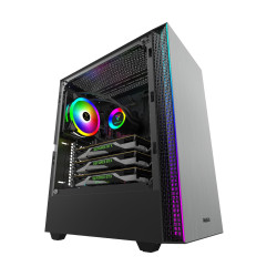 Кутия за компютър Gamdias Case ATX - MARS E1 - aRGB, Tempered Glass