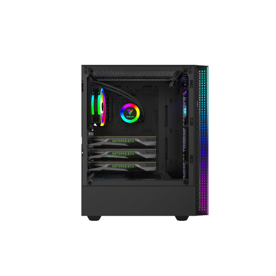 Кутия за компютър Gamdias Case ATX - MARS E1 - aRGB, Tempered Glass