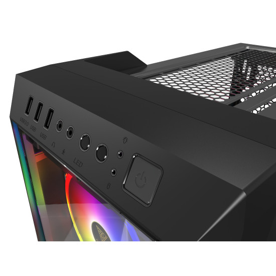 Кутия за компютър Gamdias Case ATX - TALOS M1 LITE - aRGB, Tempered Glass