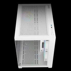 Кутия за компютър Gamdias Case mATX - AURA GC10M White - 3 x 120 mm A-RGB, Tempered Glass