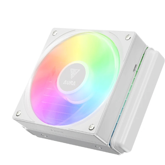 Водно охлаждане Gamdias Water Cooling 120mm - AURA GL120 v2 White, aRGB