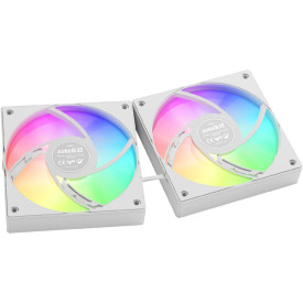 Водно охлаждане Gamdias Water Cooling 120mm - AURA GL120 v2 White, aRGB