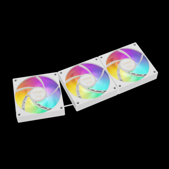 Водно охлаждане Gamdias Water Cooling 360mm - AURA GL360 v2 WH - aRGB