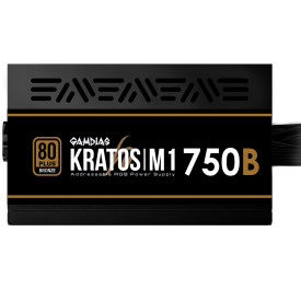 Захранване Gamdias PSU 750W Bronze Addressable RGB - KRATOS M1-750B