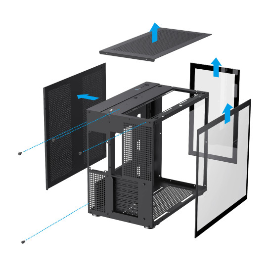 Кутия за компютър Gamemax Case ATX - Infinity Black