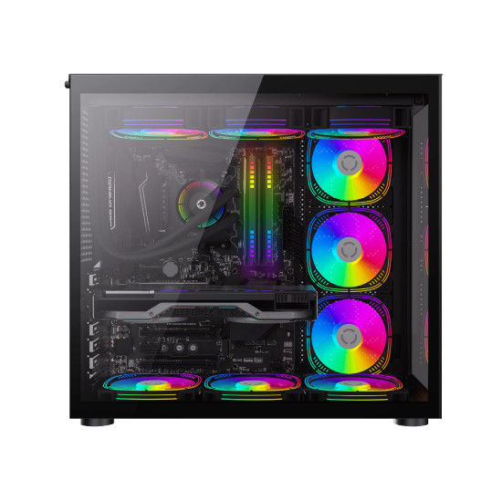 Кутия за компютър Gamemax Case ATX - Infinity Black